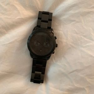 Michael Kors Oversized Black Watch,  38mm